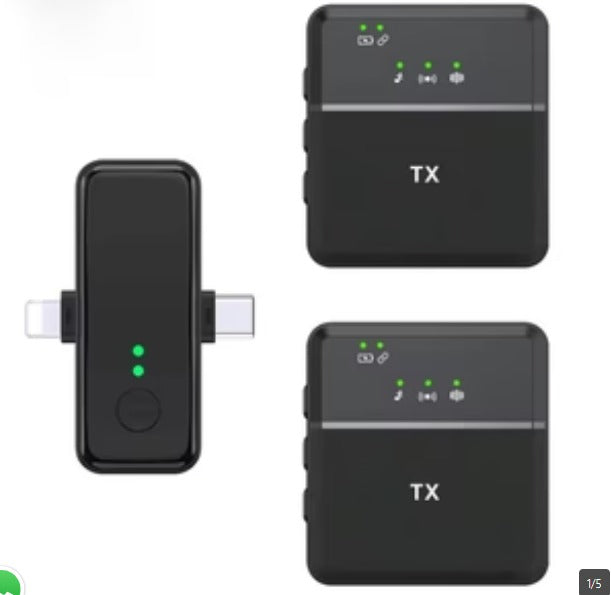 Professional Wireless Microphone System – Noise-Cancelling AI Mic for Content Creators