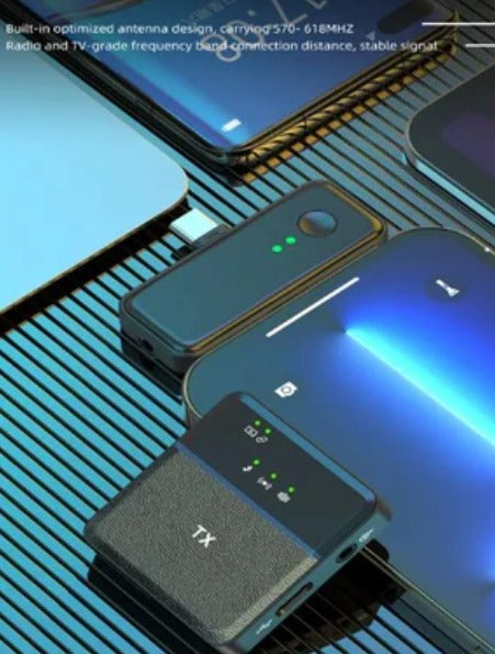 Professional Wireless Microphone System – Noise-Cancelling AI Mic for Content Creators