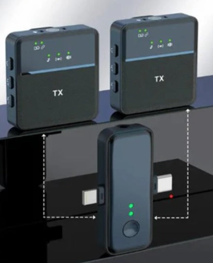 Professional Wireless Microphone System – Noise-Cancelling AI Mic for Content Creators