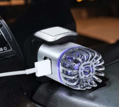 2-in-1 Car Air Purifier Charger – منقي هواء وشاحن سيارة