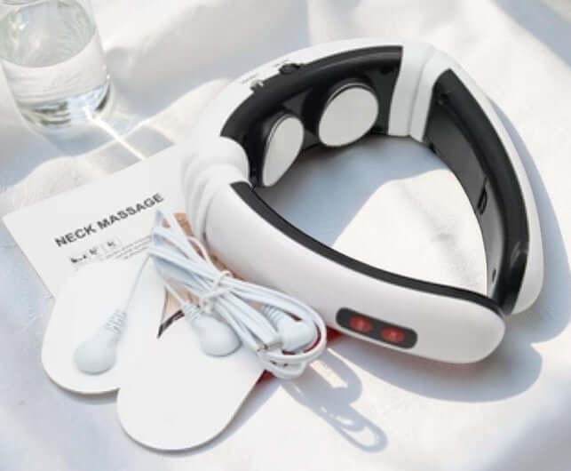 Deep Tissue Pulse Neck Massager (جهاز تدليك الرقبة الذكي) with Heat Function