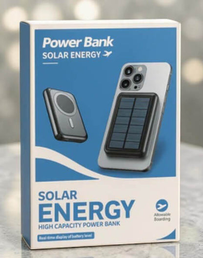 Heavy-Duty Solar Wireless Power Bank – شاحن متنقل بالطاقة الشمسية