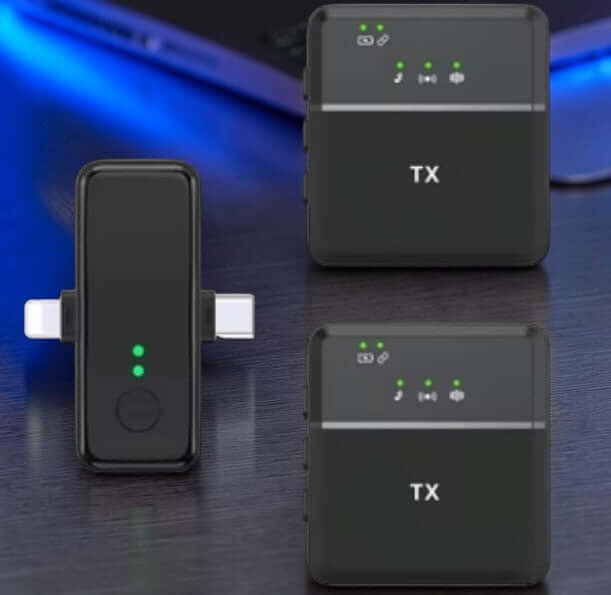AI Noise-Cancel Wireless Microphone for Professional Content Creation