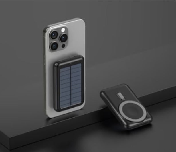 Heavy-Duty Solar Wireless Power Bank – 20,000mAh Waterproof Portable Charger with LED Flashlight